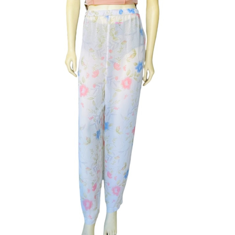 Sofia By Delicate Soft Sheer Floral Women’s Pants